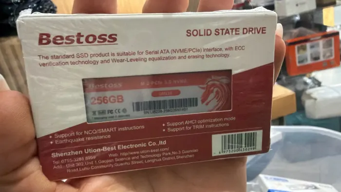 Ssd 256g novo lacrado