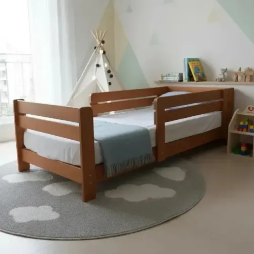 CAMA INFANTIL SOLTEIRO 88x188x20 + COLCHÃO SOLTEIRO