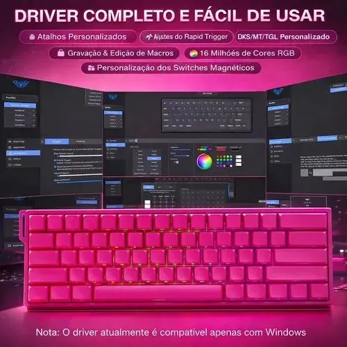 TECLADO MAGNÉTICO AULA WIN60HE PRO