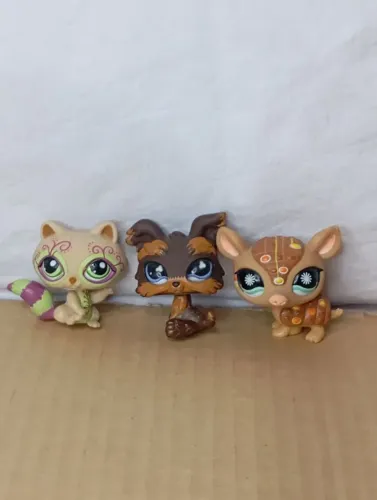 Trio com defeito Littles Pet shop
