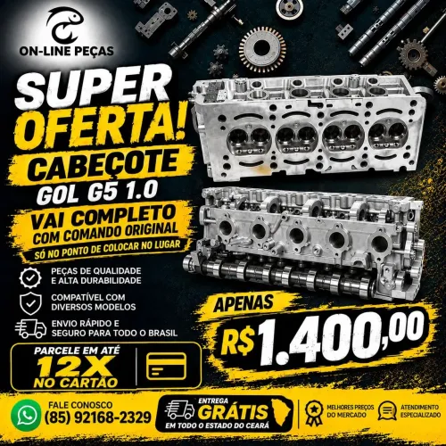 Cabeçote gol g5 1.0 / 1.6 comando original