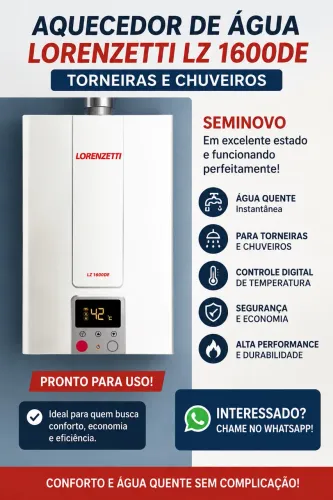 Aquecedor de gás Lorenzetti