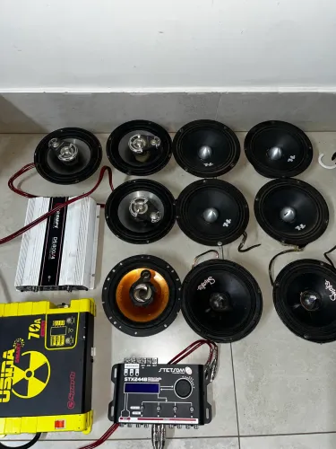 Som automotivo (Alto falantes, Modulo, Usina..)