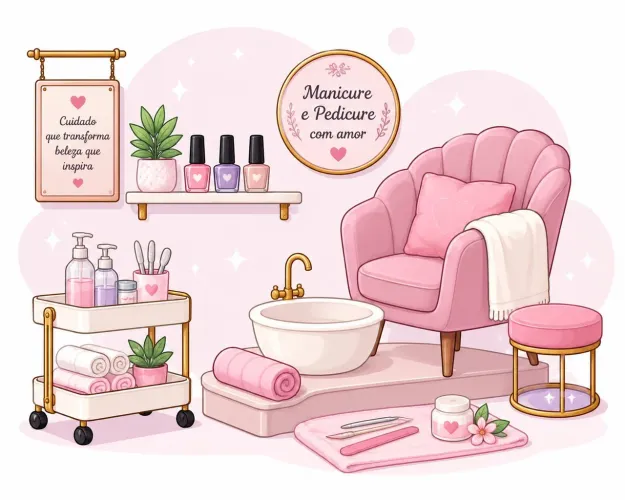 Manicure e Pedicure a domicílio 