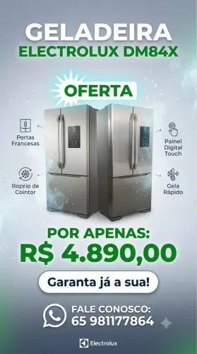Geladeira Electrolux DM84X