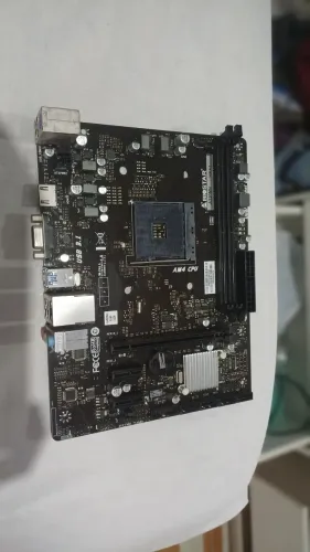 Placa mae a320 am4 aceito troca em nvme 