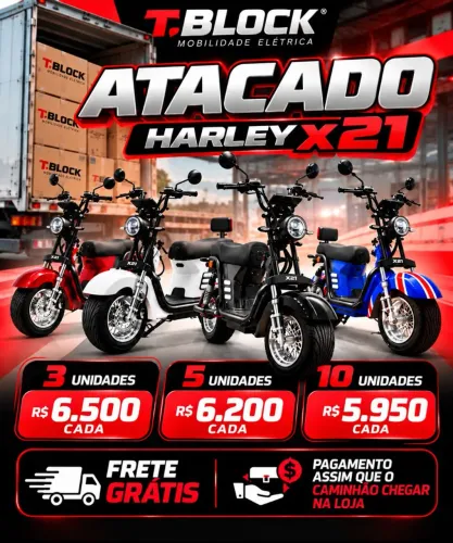 Moto elétrica harley x21