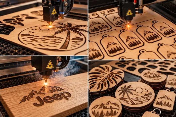 Corte a Laser e Gravação Personalizada em Madeira e Outros Materiais<br>