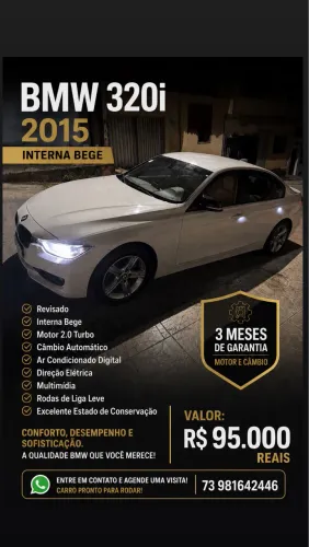 BMW 320I A 2.0 Turbo/activeflex 16V 184cv 4P 2015