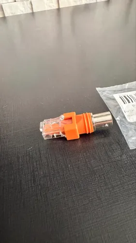 Adaptador Bnc Fêmea Para Macho Rj45 | Suporte De Painel De C