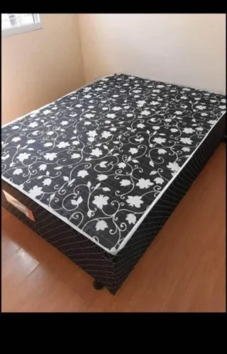 Super promoção cama casal box conjugada com colchão de espuma Nova direto da fábrica