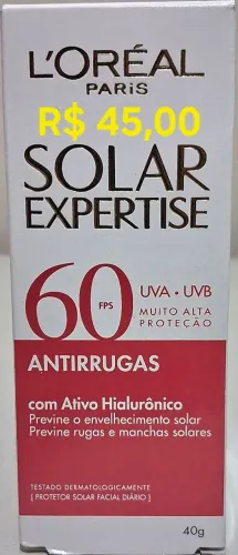 Protetor solar facial 60 fps L'Oréal Paris