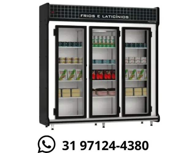 Refrigerador de Bebidas 3 Portas Polo Frio Novo