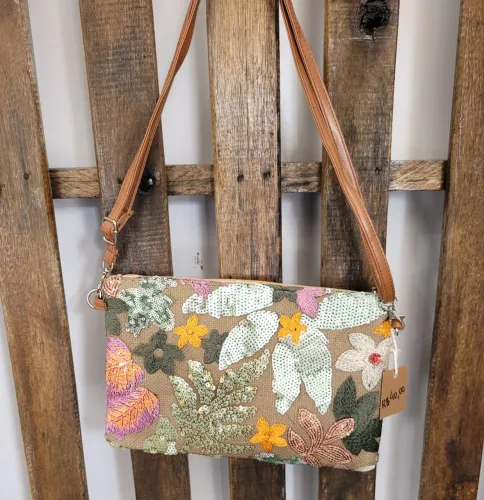 Bolsa tiracolo paetê