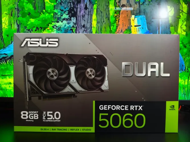 Placa de Vídeo ídeo Asus RTX 5060 Dual Series OC 8GB