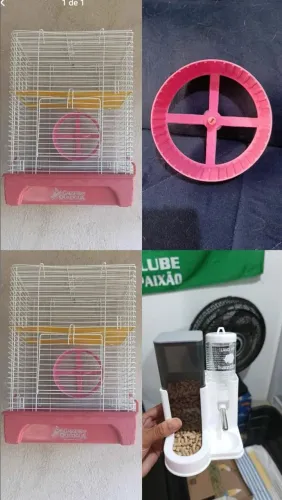 Bebedor/comedor + gaiola
