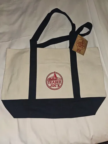 Bolsa Trader Joe's Azul Navy Original, com etiqueta