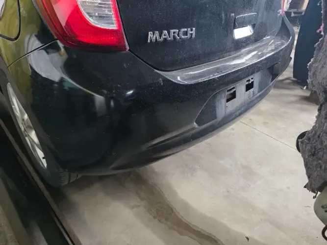 Parachoque Traseiro Nissan March 2015 a 2020 Preto