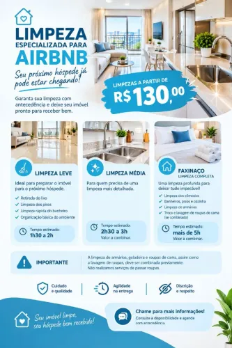 SEU AIRBNB PRONTO PARA O PRÓXIMO HÓSPEDE!