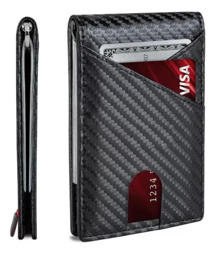 Carteira Portacartões Antifurto Bloqueio Rfid Discreta Slim