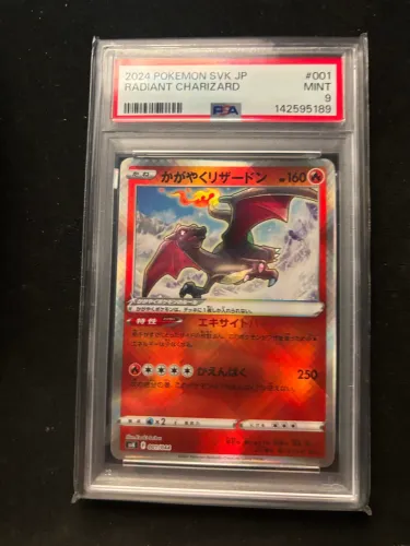 Carta Pokémon charizard radiant psa 9 japonesa