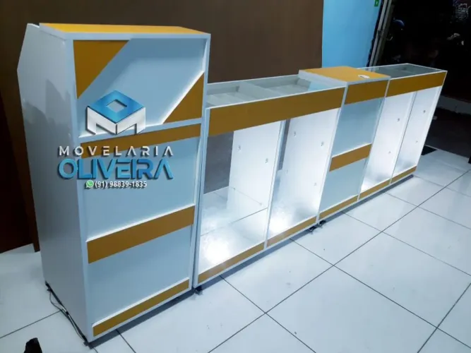 Balcões de farmácia diversos modelos e valores fabricamos movelaria Oliveira A Original