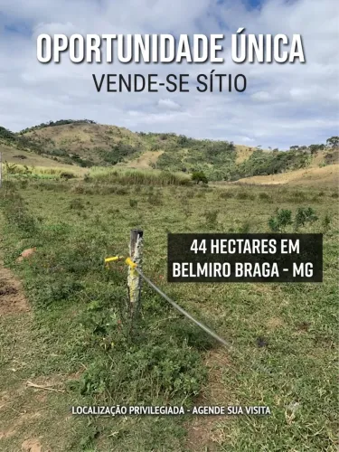 44 Hectares em Belmiro Braga MG