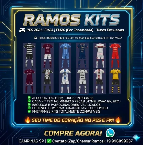 Kits PES 2021 e conversor PES = FM26