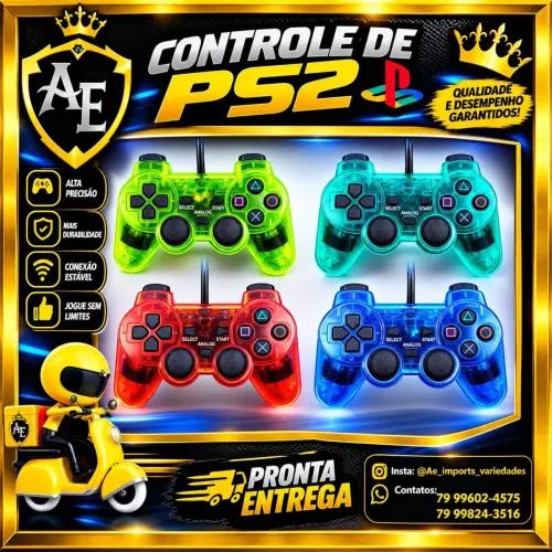Controles para PS2 com Fio