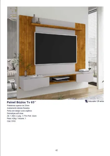 Painel Búzios Tv 65'' 1.77m