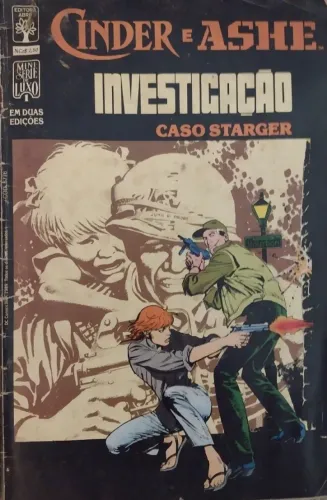 2 Revistas HQ de 1989 "Cinder e Ashe" Investigação Caso Starger - Nº 1 e 2 - Editora Abril