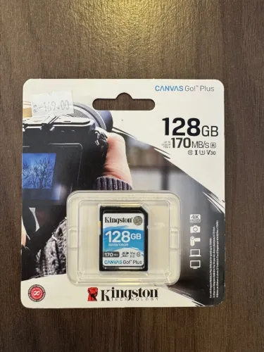 Cartão SD Kingston 128Gb | 170Mb/s