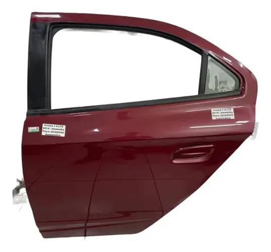 Porta Traseira Esquerda Chevrolet Prisma 2019 Traseira Esquerda Vermelho
