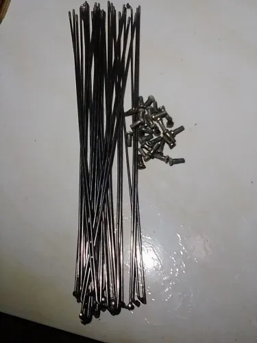 Conjunto de raios aro 26 novos e cromados