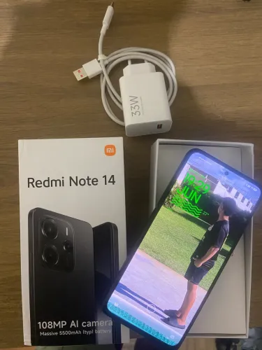     Redmi Note 14 256GB 8GB RAM | Completo | Impecável