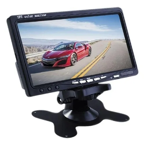 Tela Monitor Veicular Lcd 7 Polegadas Portátil Controle Rca