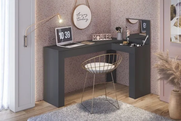 Quarto escritório mesa escrivaninha penteadeira