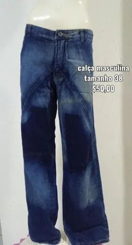 Calça masculina tamanho 38