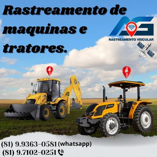 Rastreamento rastreador de maquinas e tratores