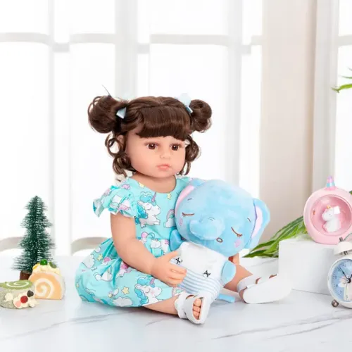 Boneca Bebê Reborn Elefantinho - Brastoy
