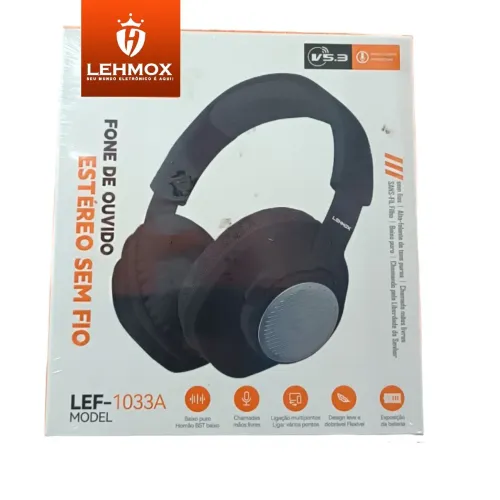 Fone de Ouvido Estéreo Sem Fio Lehmox Lef-1033A