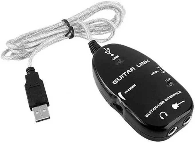 Guitar link interface de áudio usb