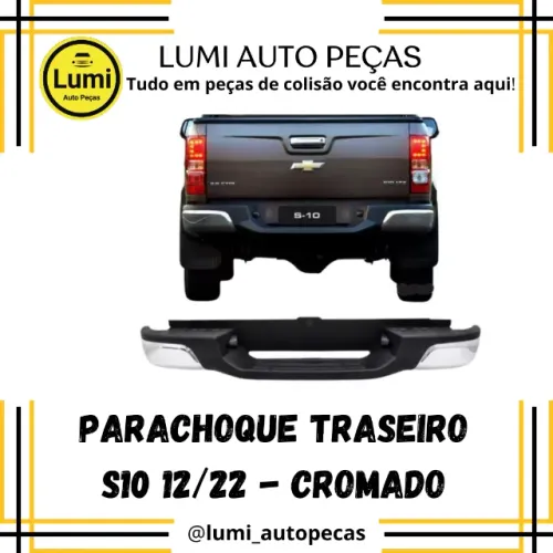 Parachoque Traseiro S10 12/22 Completo - NOVO 