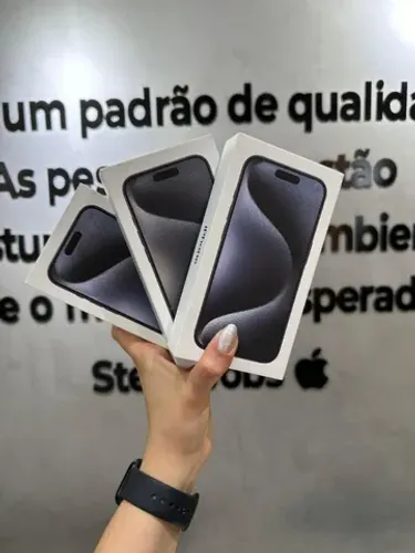 Versão Com Chip Físico - Iphone 15 Pro Max 256gb Lacrado Chip Físico 