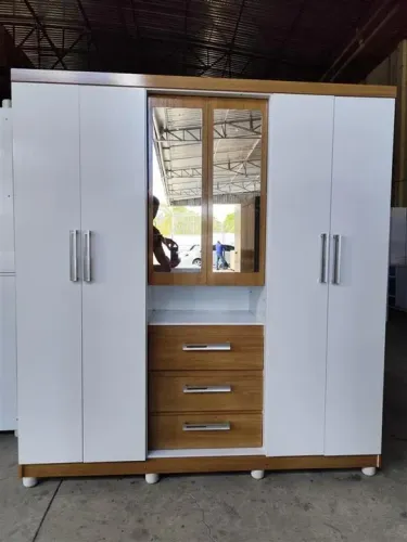 GUARDA ROUPA 6 PORTAS 100% MDF