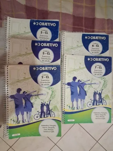 Kit de livros - Caderno de revisão - 5 volumes