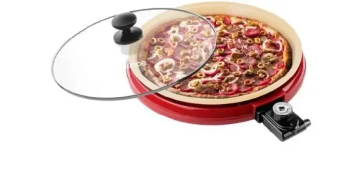 Grill Elétrico Multiuso  Cadence  Ceramic Pan Vermelho 