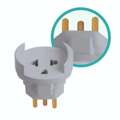 Pino Adaptador De Tomada Universal 2p+T Bipolar 10a Ilumi - Preto