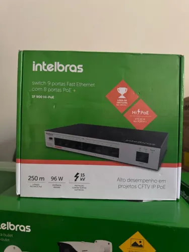 Switch Não Gerenciável 9p Sf 900 Hi-poe - Intelbras