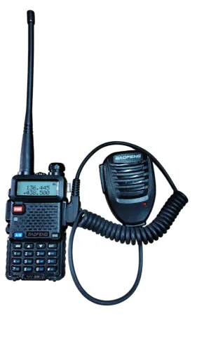 Microfone Mini Ptt Para Radio Baofeng 5r 6r 777s